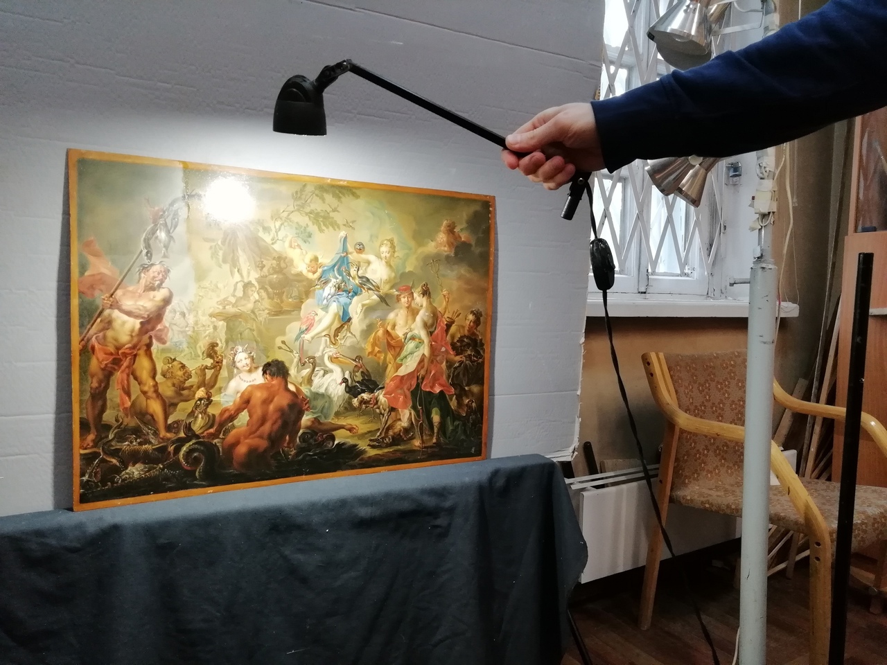 В музее-усадьбе «Останкино» начали реставрацию уникальной картины
